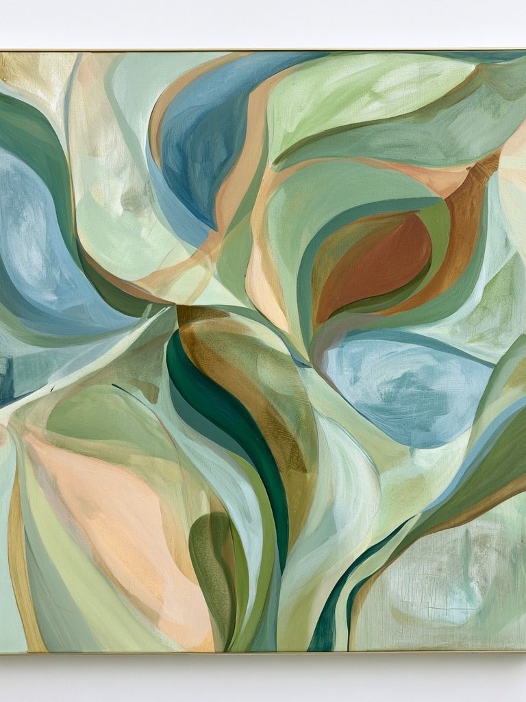 Soft Botanical Abstraction Poster. poster detail