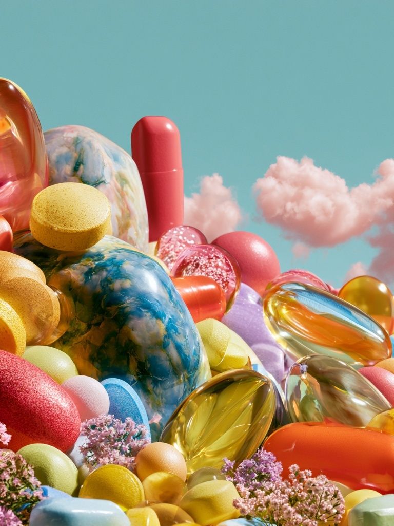 Candy Cloudscape Abstract Poster. poster detail