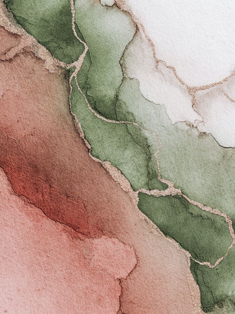 Botanical Marble Abstract Print. poster detail