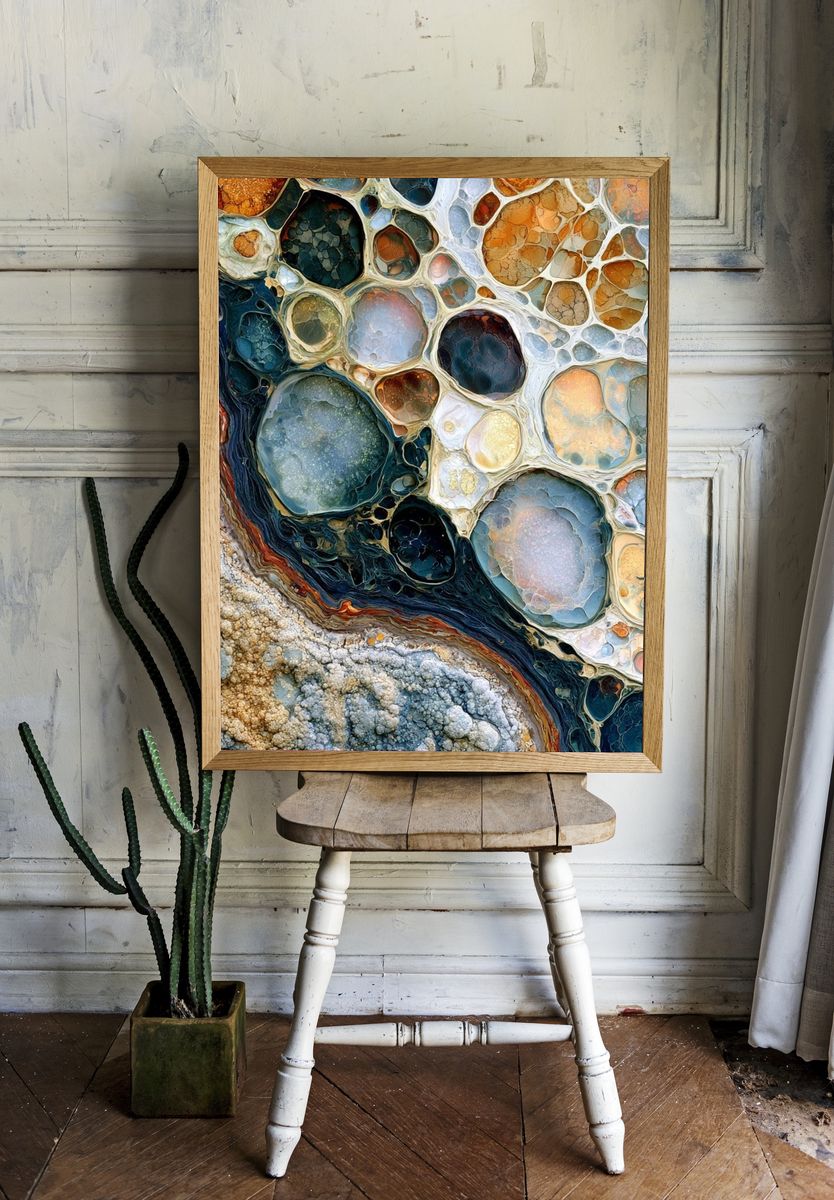 Organic Cell Abstract Poster. — room view 1