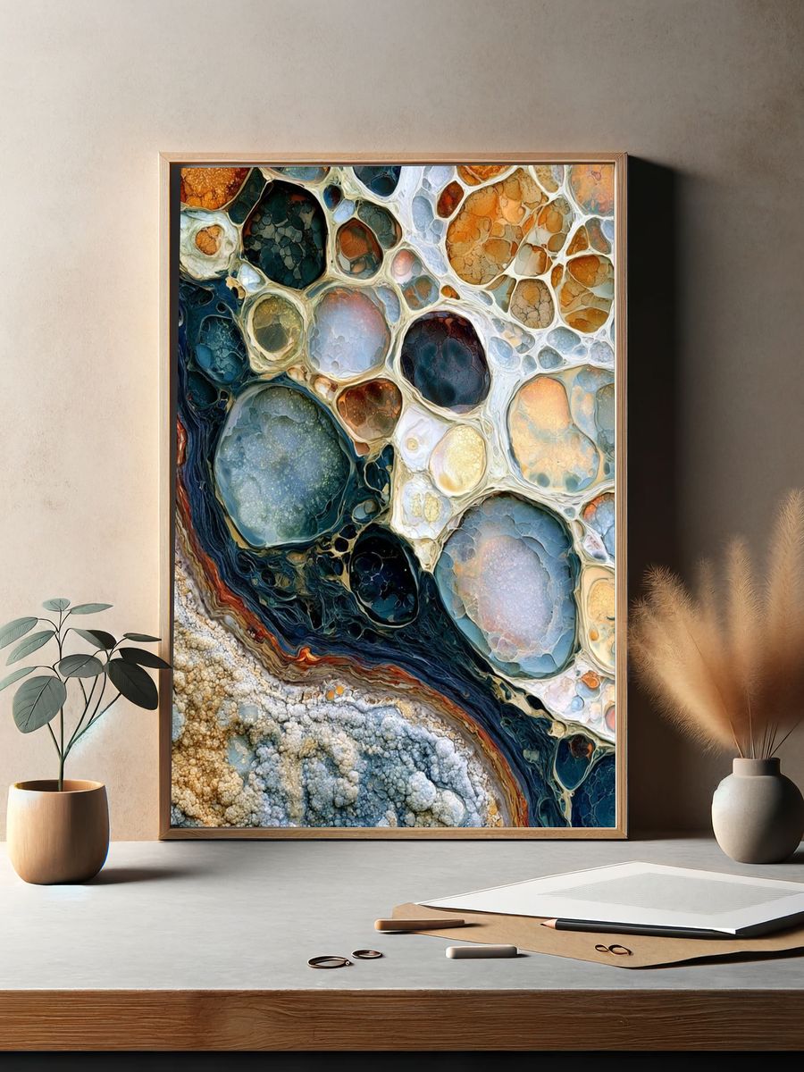Organic Cell Abstract Poster. — room view 2