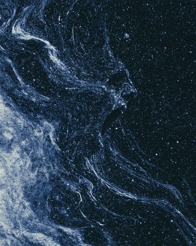 Celestial Nebula Abstract Print. poster