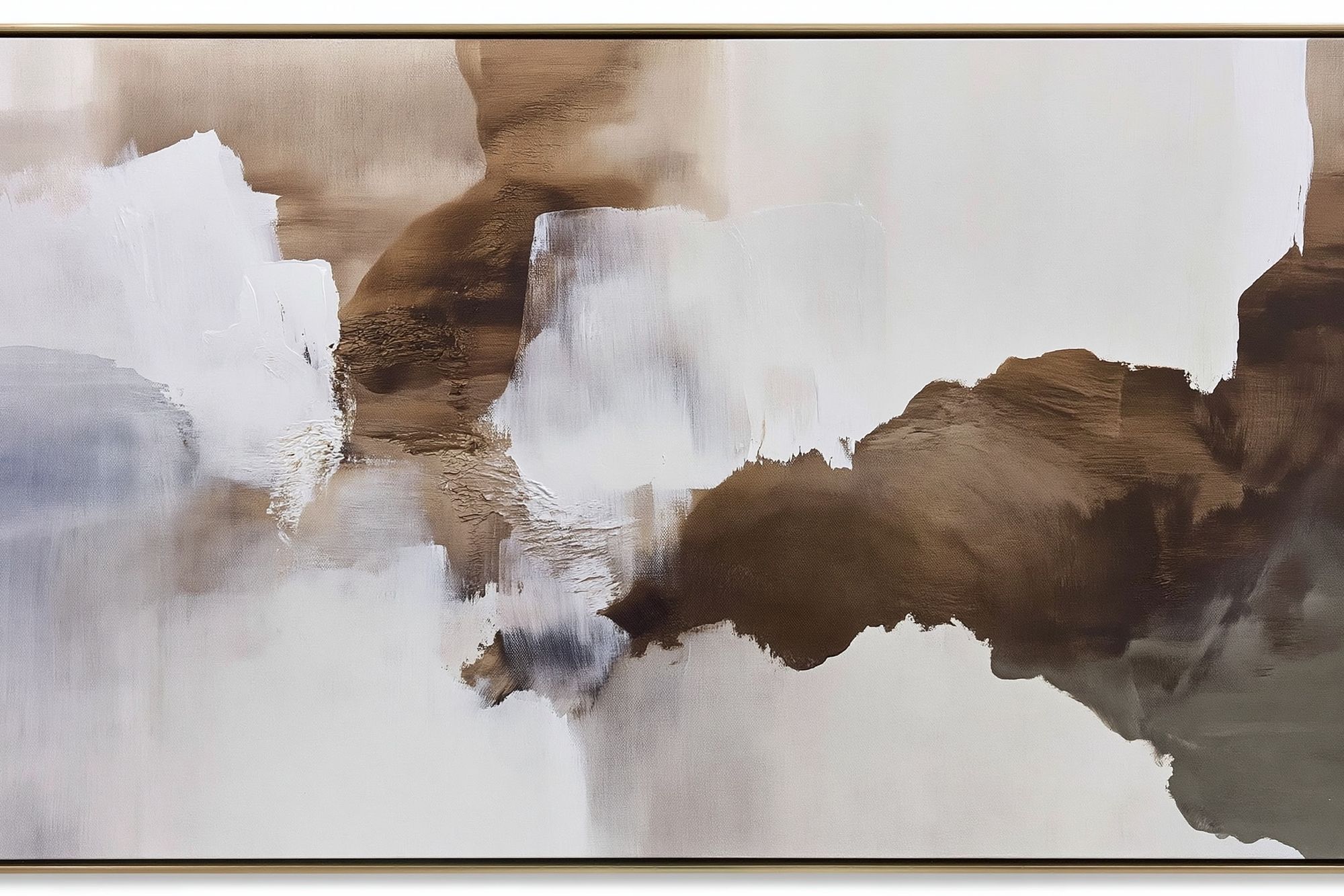 Neutral Brushstroke Abstract Poster. poster detail