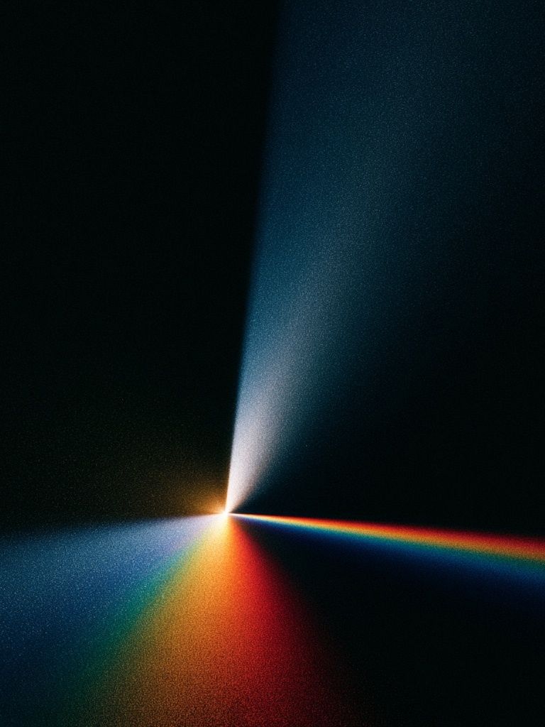 Prismatic Light Beam Abstract Poster. poster detail