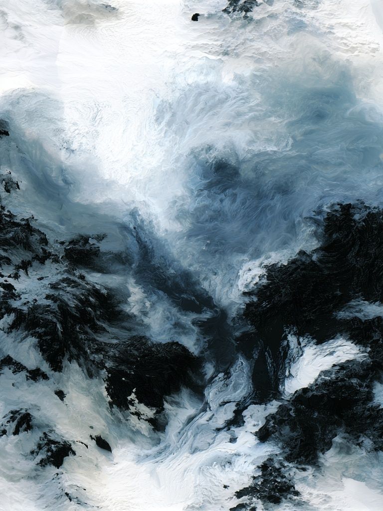 Glacial Storm Abstract Print. poster detail