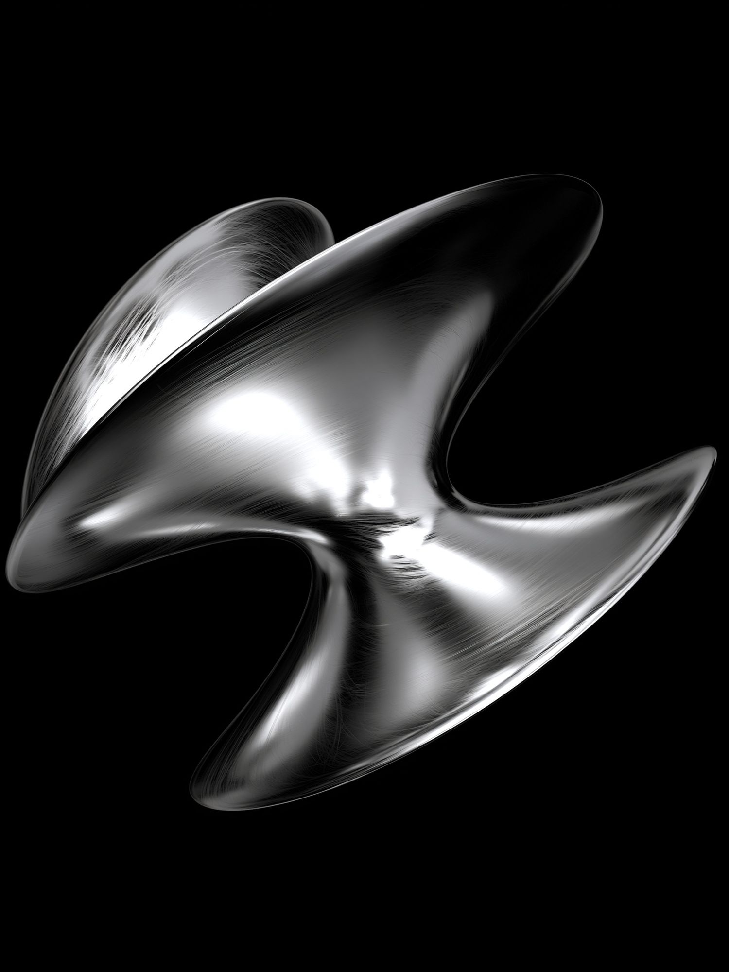 Chrome Abstract Sculpture Poster. poster detail