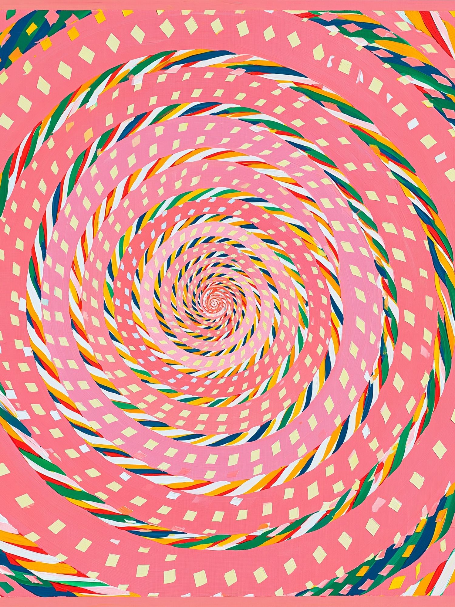 Pink Spiral Abstract Poster. poster — abstract art