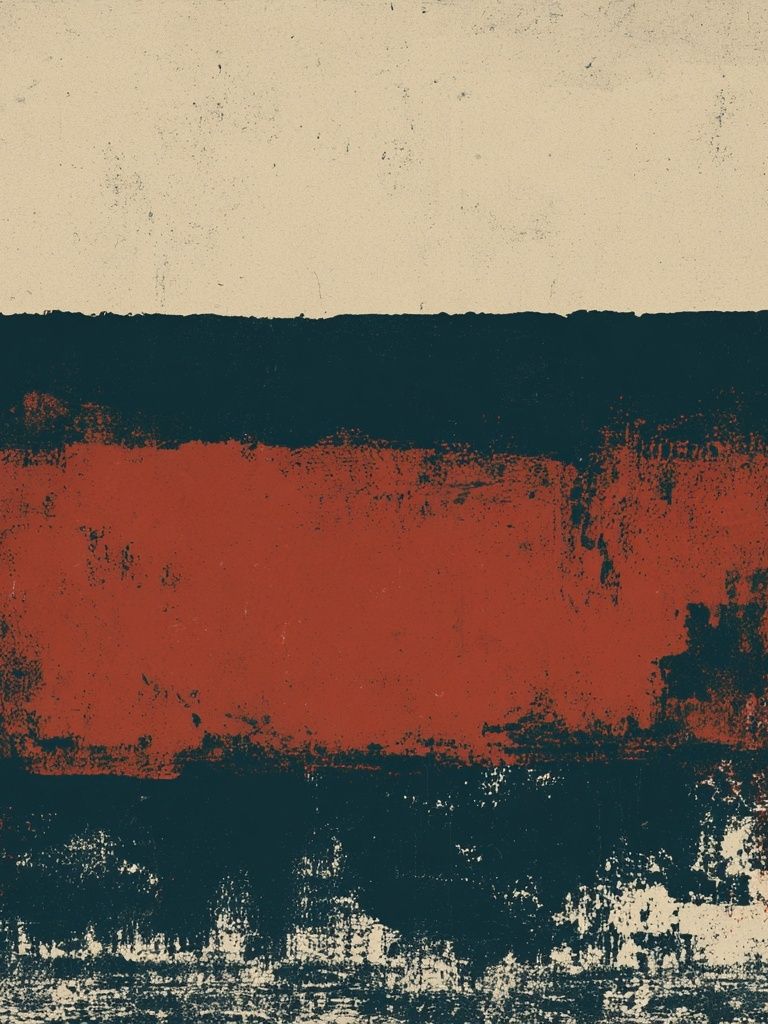 Rustic Color Block Abstract Poster. poster — abstract art