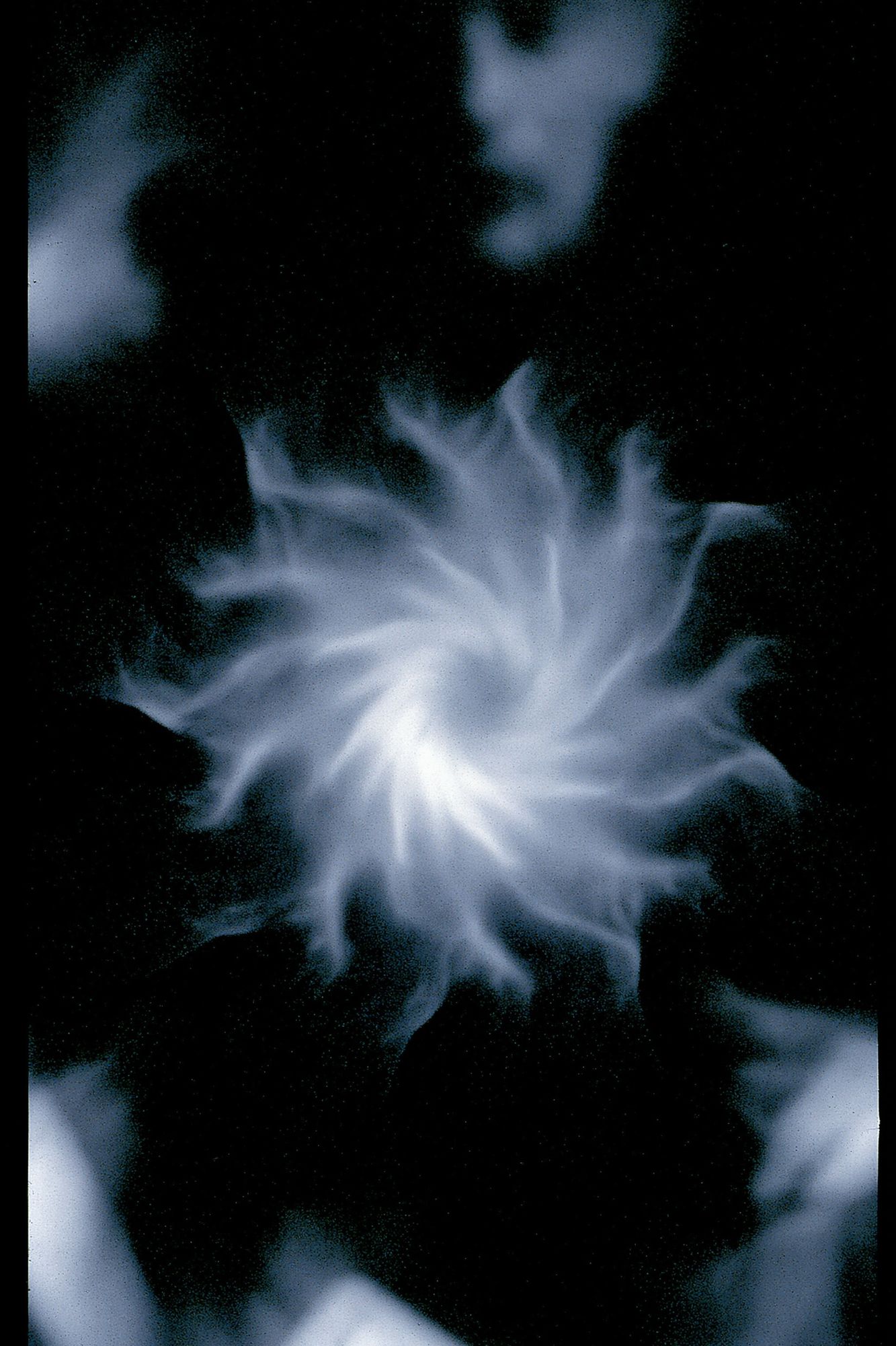 Blue Smoke Abstract Poster. poster detail