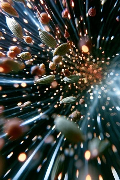 Cosmic Seed Burst Abstract Poster. poster
