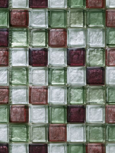 Glass Mosaic Grid Abstract Poster. poster print