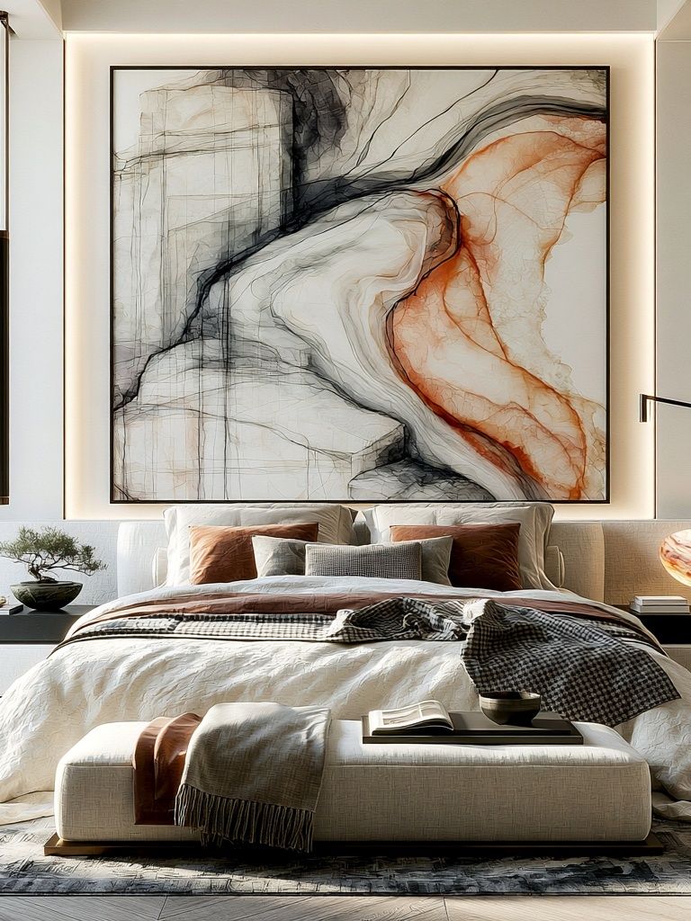 Abstract Marble Flow Poster. poster detail