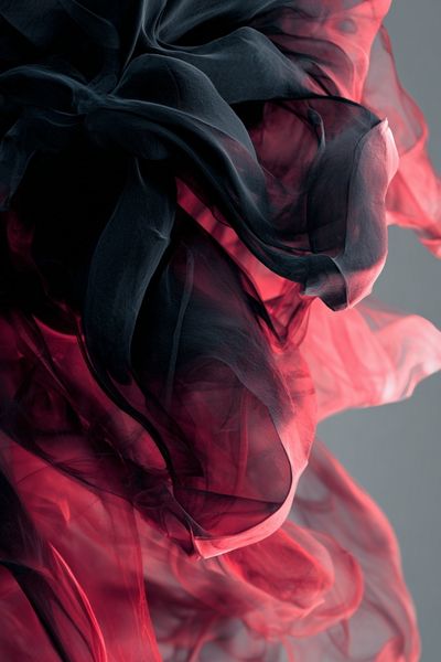 Crimson Smoke Abstract Poster. poster print