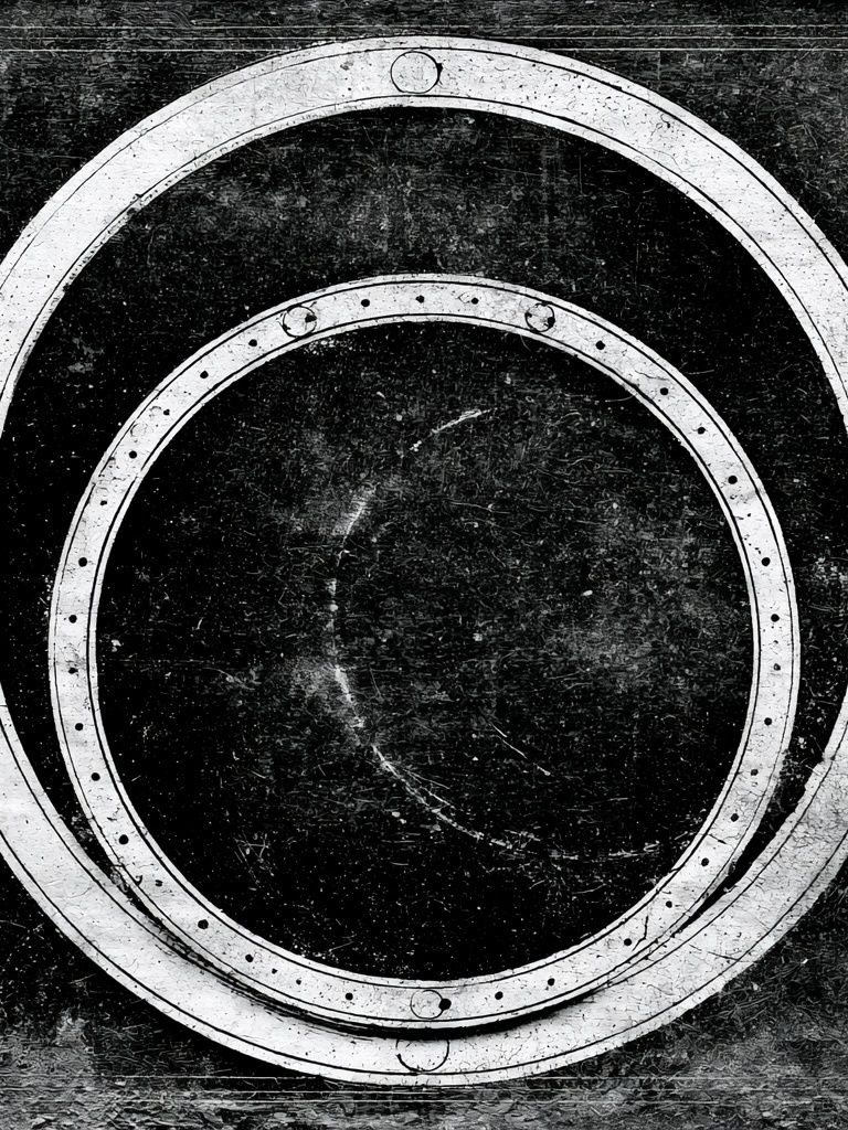 Industrial Circle Texture Poster. poster detail