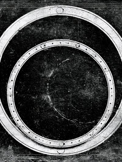 Industrial Circle Texture Poster. poster