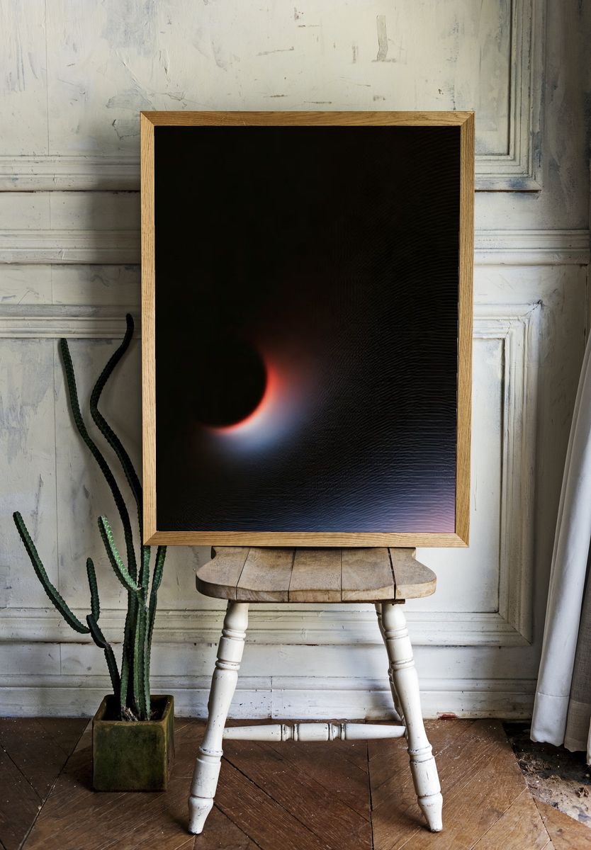 Eclipse Glow Abstract Print. — room view 1