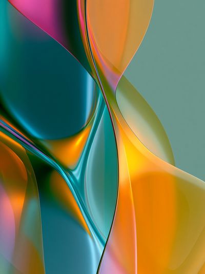 Chromatic Flow Abstract Poster. poster