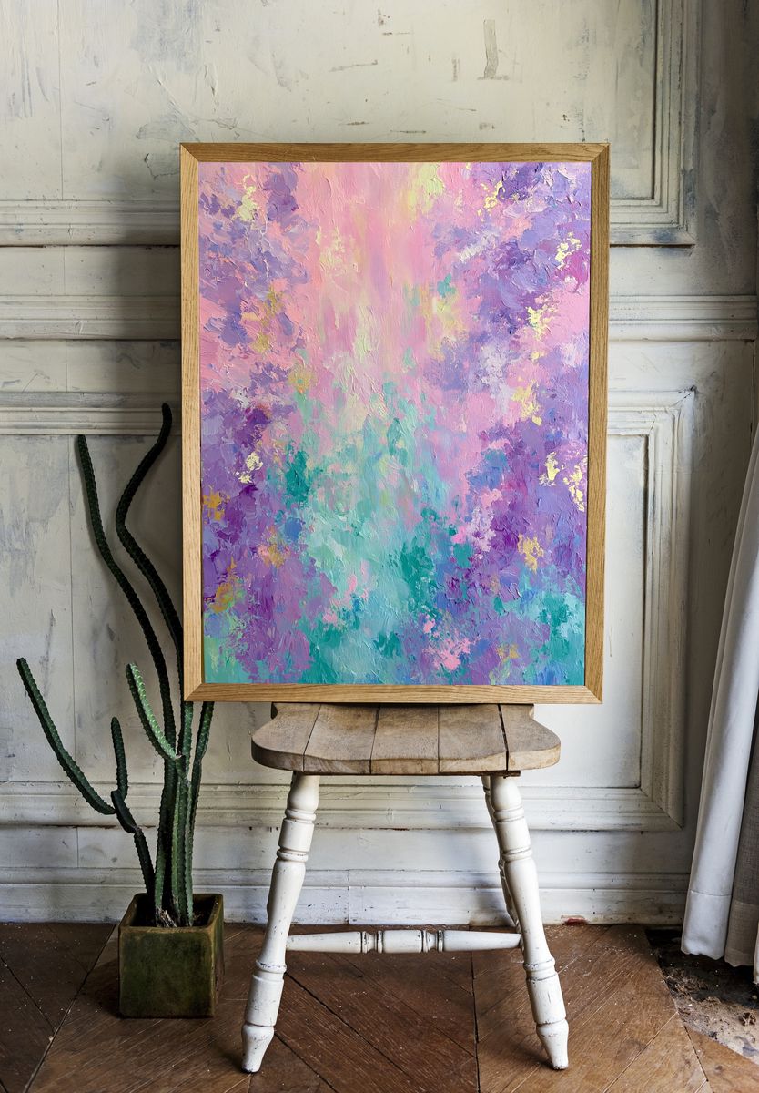 Pastel Dreamscape Abstract Poster. room preview