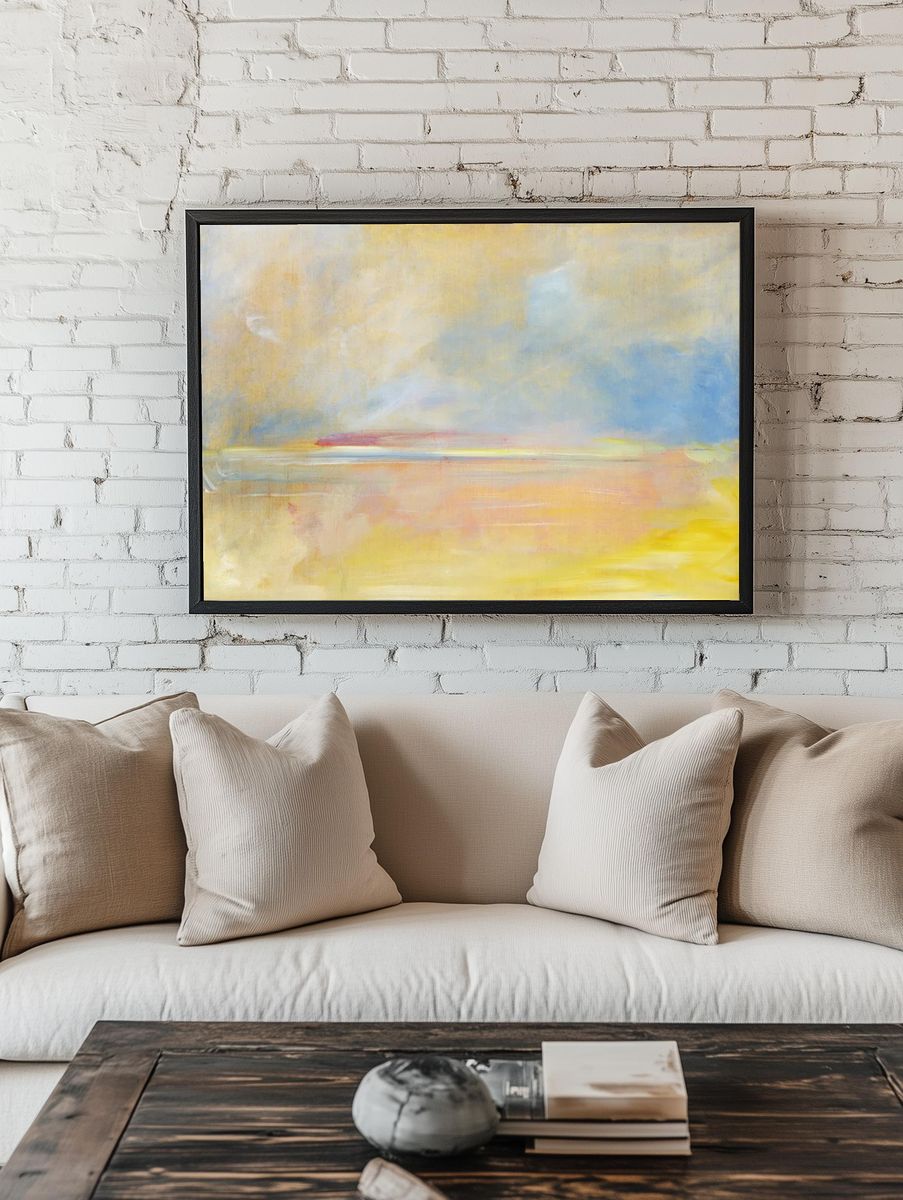 Landscape background (1846-1848) aesthetic painting. room preview