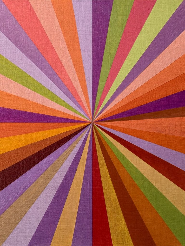 Retro Sunburst Abstract Poster. poster detail