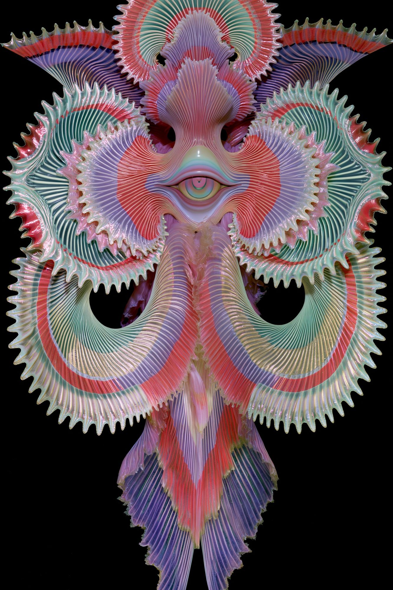 Surreal Floral Eye Abstract Print. poster — abstract art