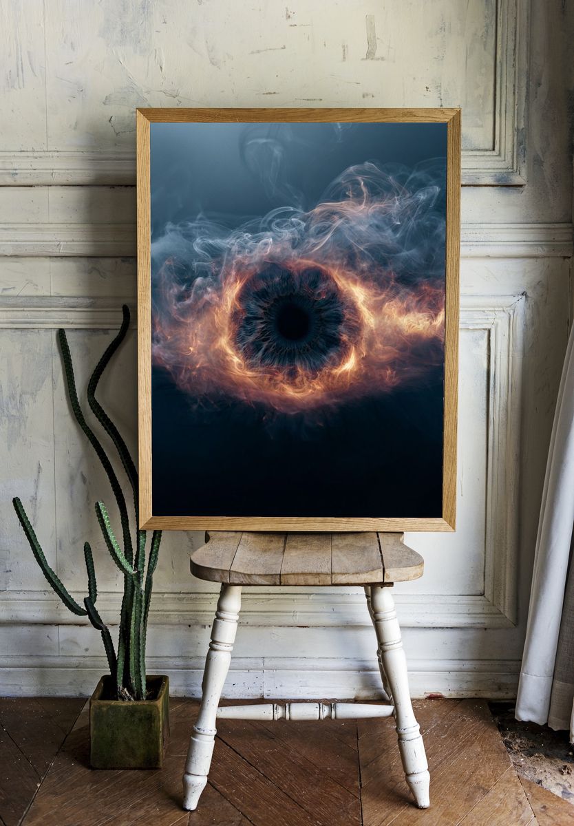 Cosmic Eye Abstract Poster. room preview