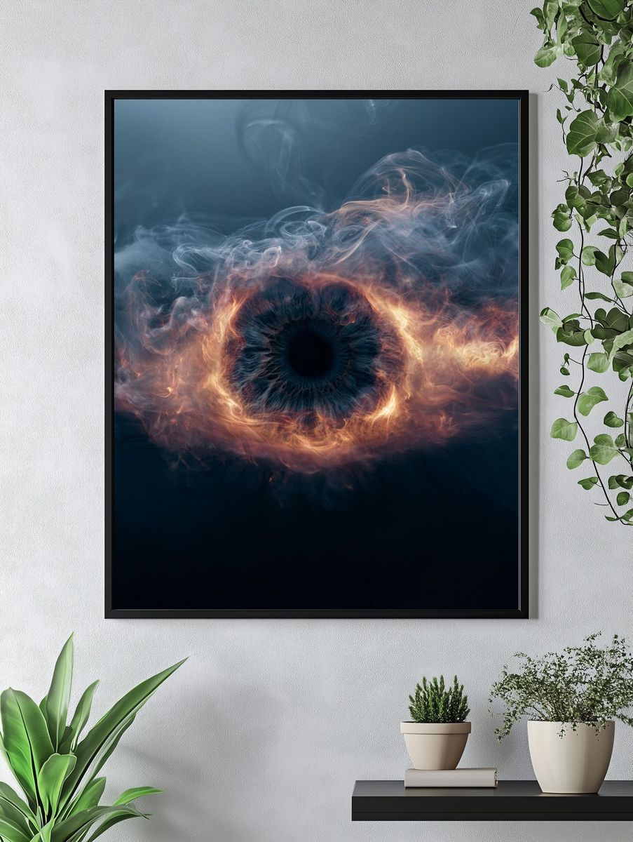 Cosmic Eye Abstract Poster. — room view 4