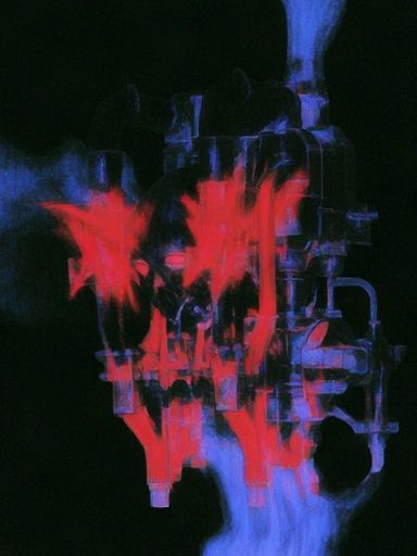 Neon Glitch Abstract Poster. poster detail