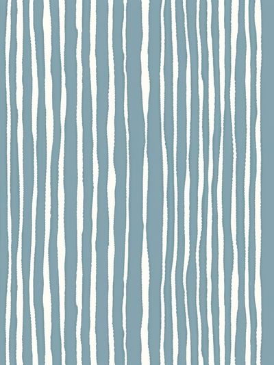 Blue Wavy Stripes Abstract Poster. poster