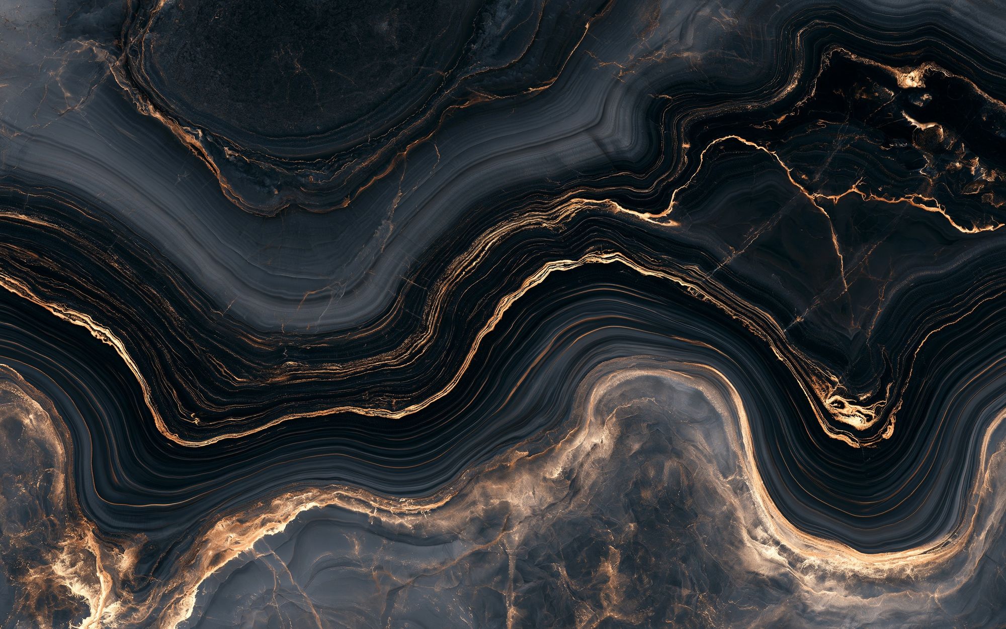 Obsidian Marble Abstract Poster. poster — abstract art