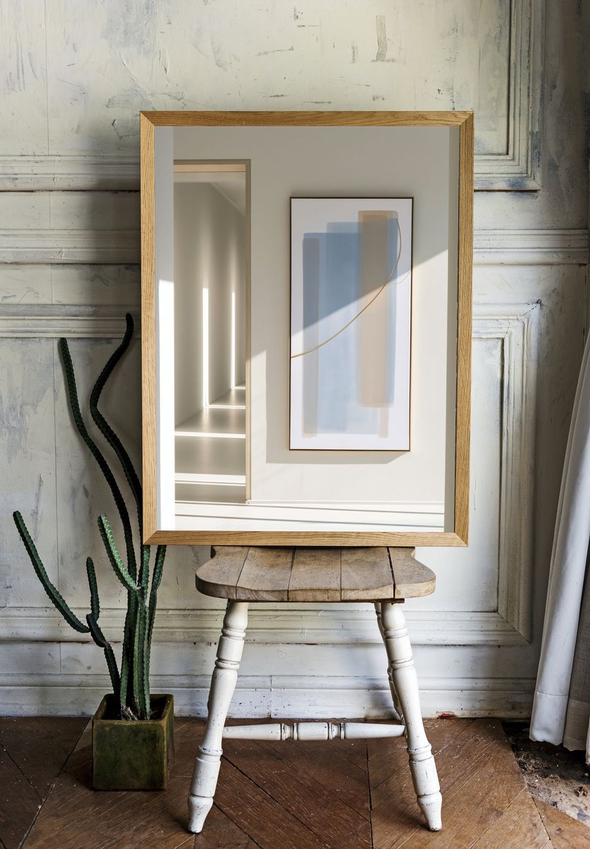 Soft Geometry Abstract Poster. room preview