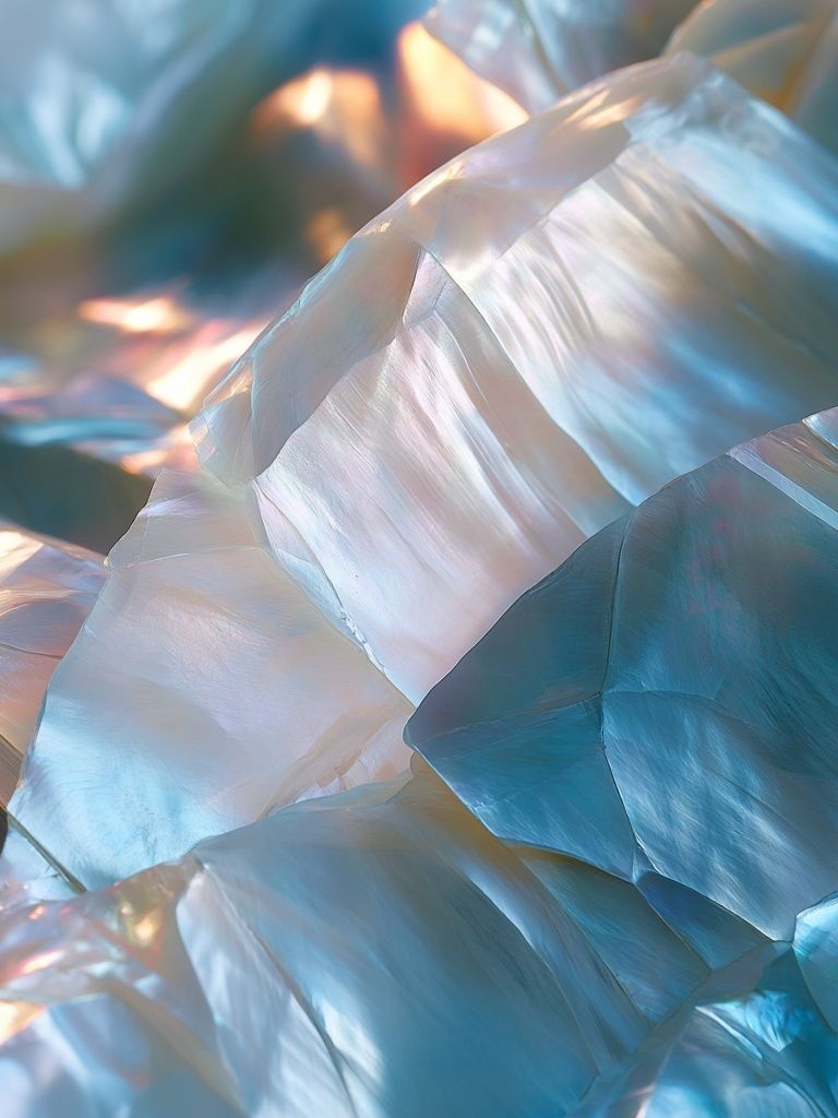 Iridescent Crystal Abstract Poster. poster — abstract art