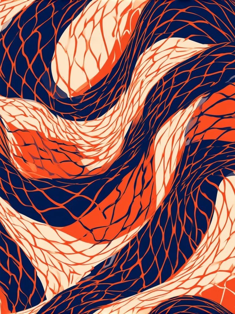 Abstract Wave Mesh Poster. poster detail