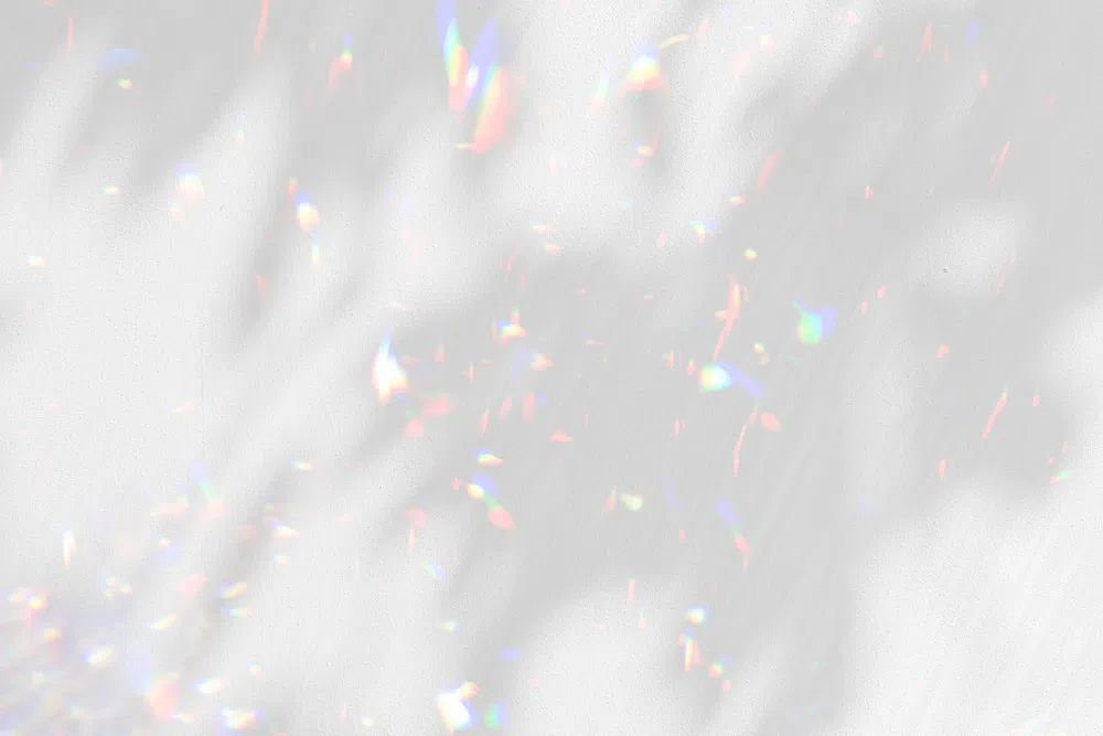 Holographic leaf shadow background illustration. poster detail