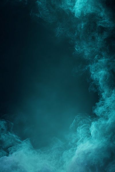 Aqua Smoke Abstract Poster. poster print