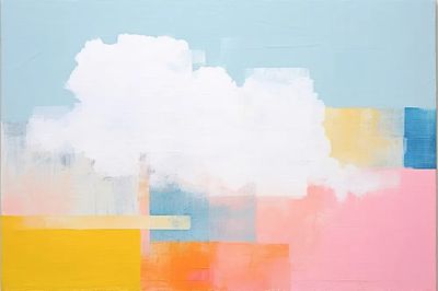 Pastel Cloud Abstract Poster. poster print