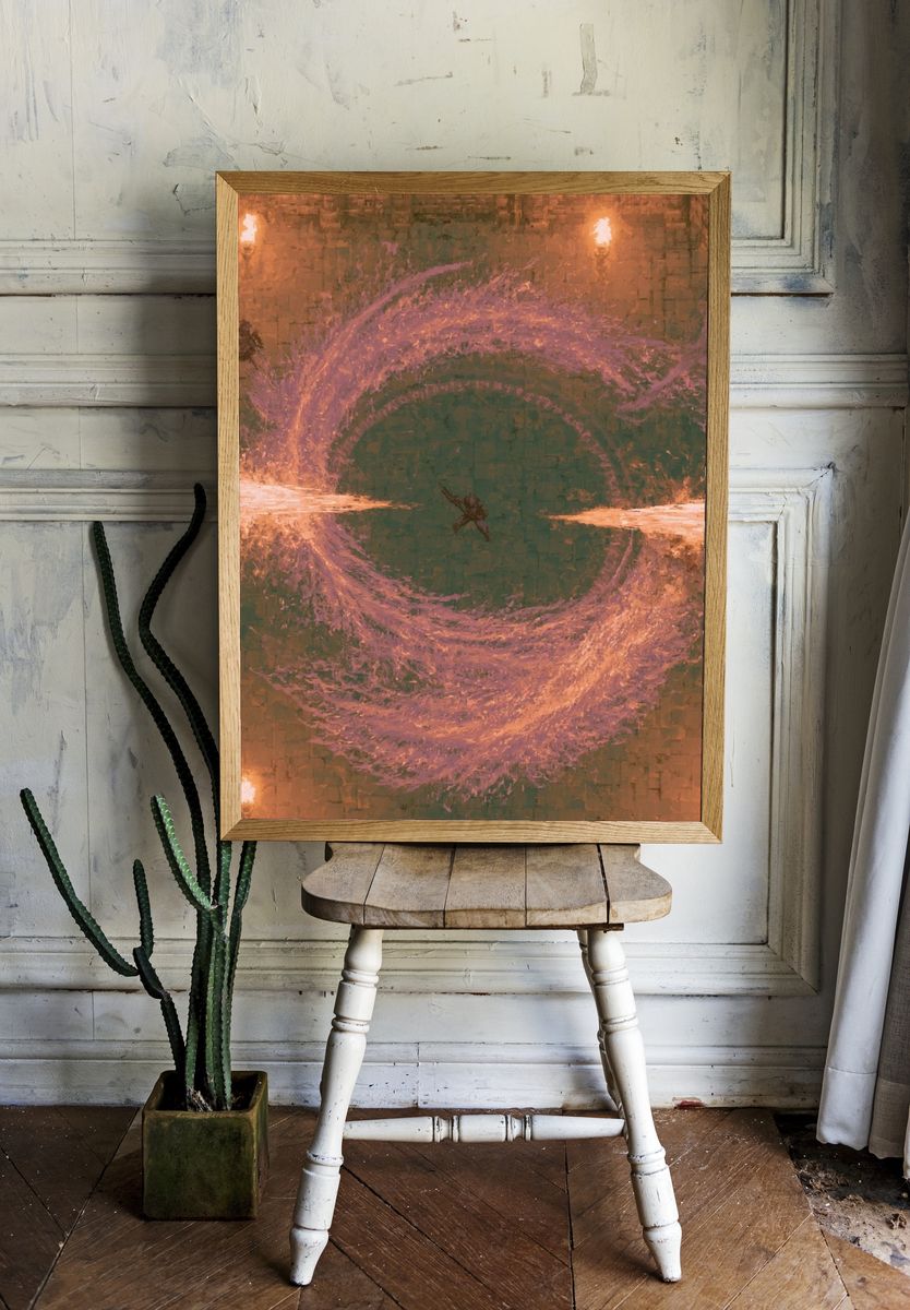 Cosmic Energy Ring Print. — room view 1