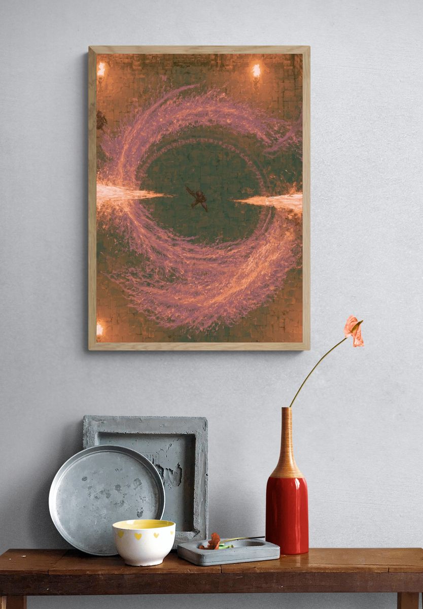 Cosmic Energy Ring Print. — room view 3