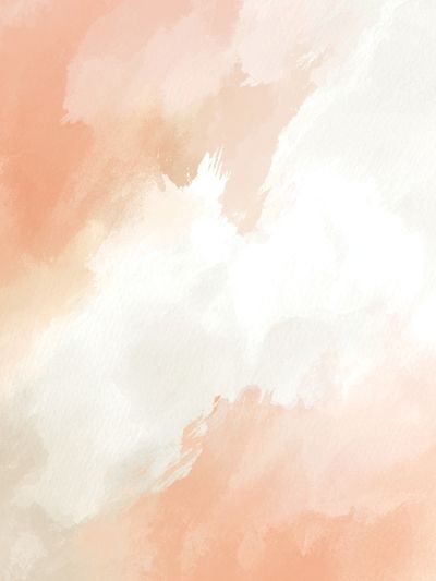 Peach Cloud Wash Abstract Poster. poster print