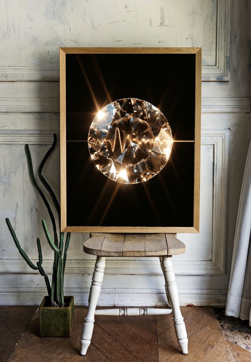 Crystal Orb Abstract Poster. — room view 1