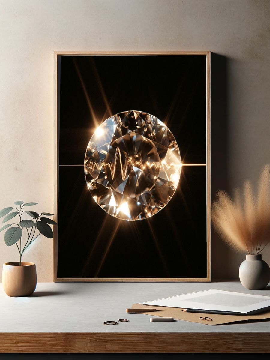 Crystal Orb Abstract Poster. — room view 2