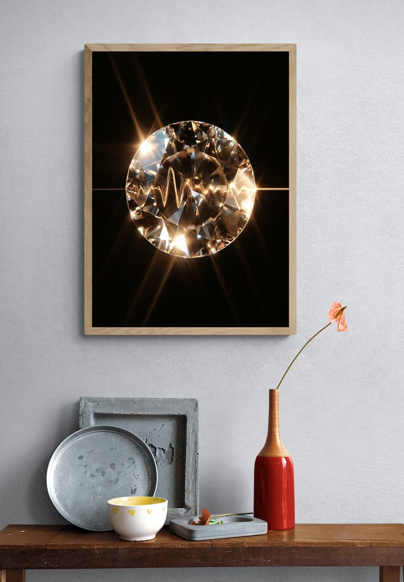 Crystal Orb Abstract Poster. — room view 3