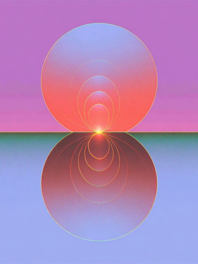 Radiant Orb Abstract Poster. poster detail