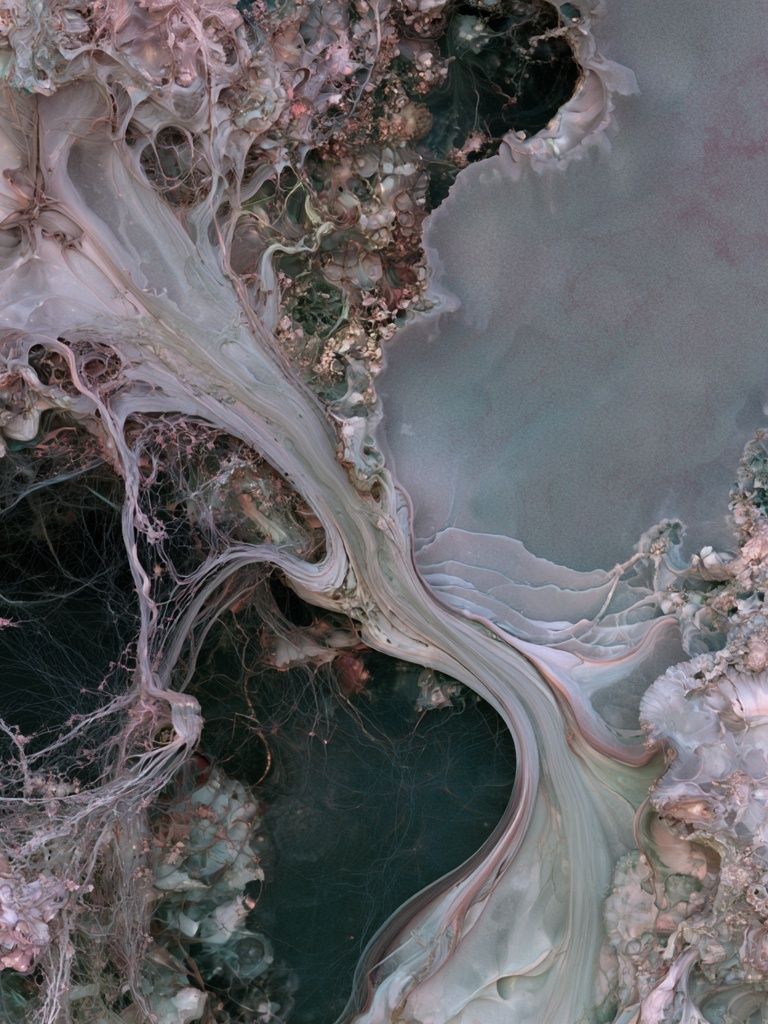 Pastel Marble Flow Abstract Poster. poster detail
