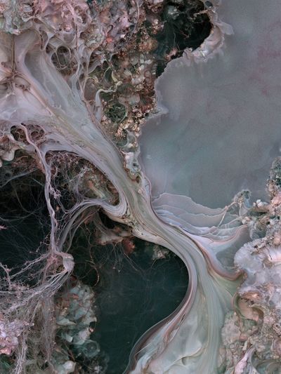 Pastel Marble Flow Abstract Poster.