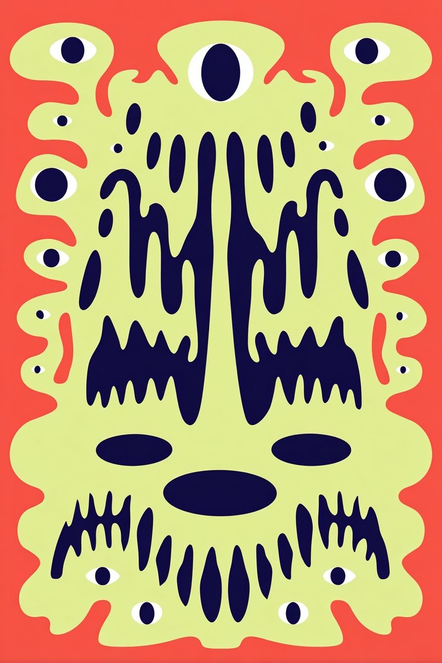 Psychedelic Eye Abstract Poster. poster detail