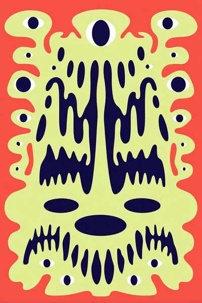 Psychedelic Eye Abstract Poster. poster