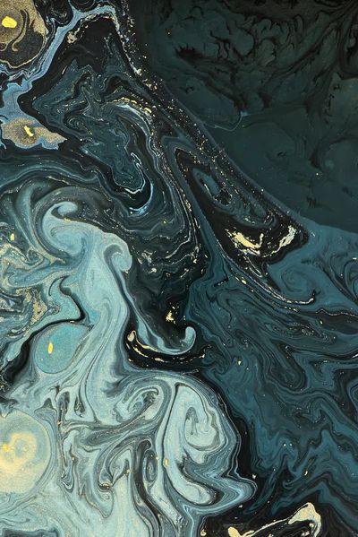 Abstract liquid texture gold glitter. poster print