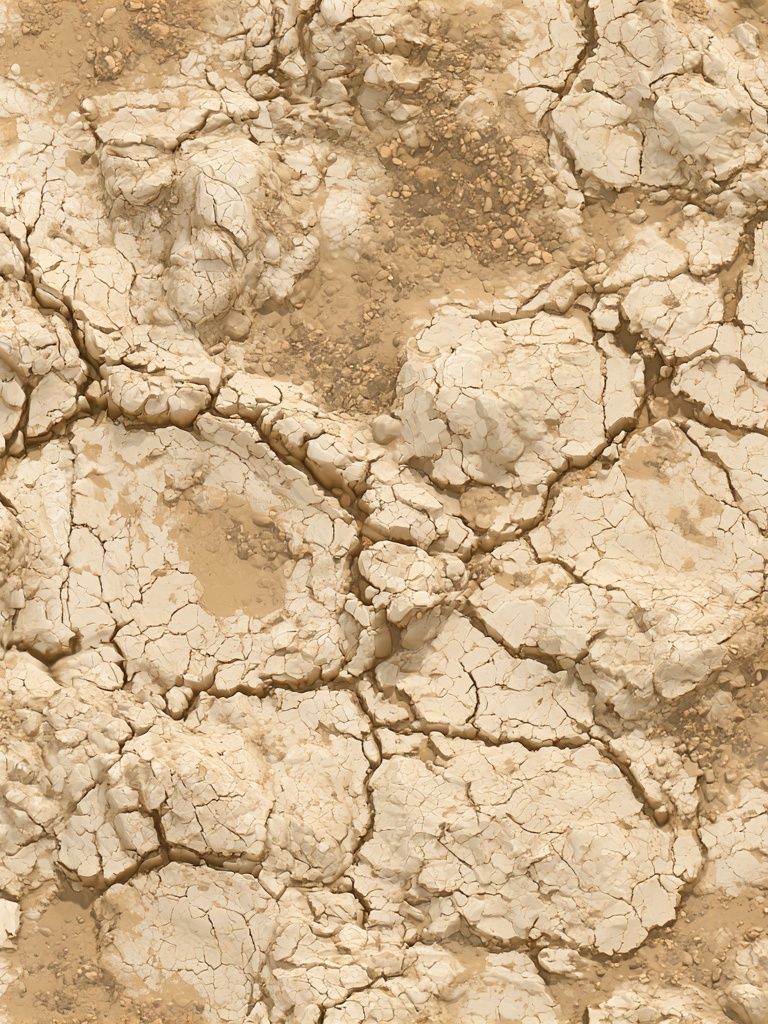 Cracked Earth Texture Abstract Print. poster detail