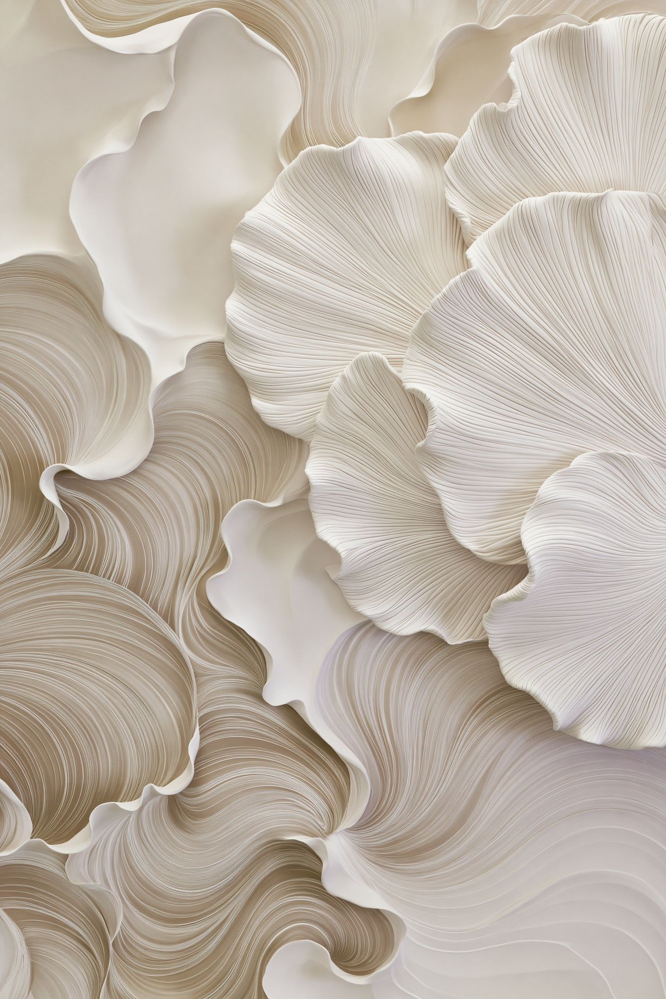 Ivory Flow Abstract Poster. poster — abstract art